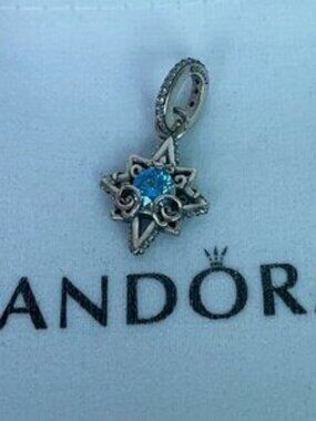 Pandora Disney Cinderella Blue Star Pendant